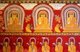 Sri Lanka: Buddha images in a wall painting at Asgiriya Vihara (temple), Kandy